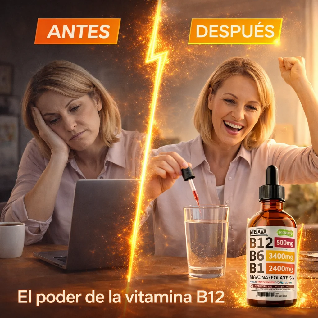 SUPLEMENTO LÍQUIDO DE VITAMINA B12 CON FRAMBUESA, PAGUE 1 LLEVE 2🎁