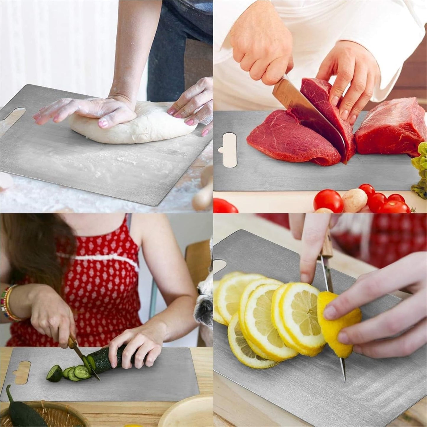 Tabla para picar en acero inoxidable
