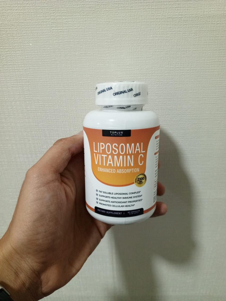 Vitamina C liposomal, Importado 60 CAP✅