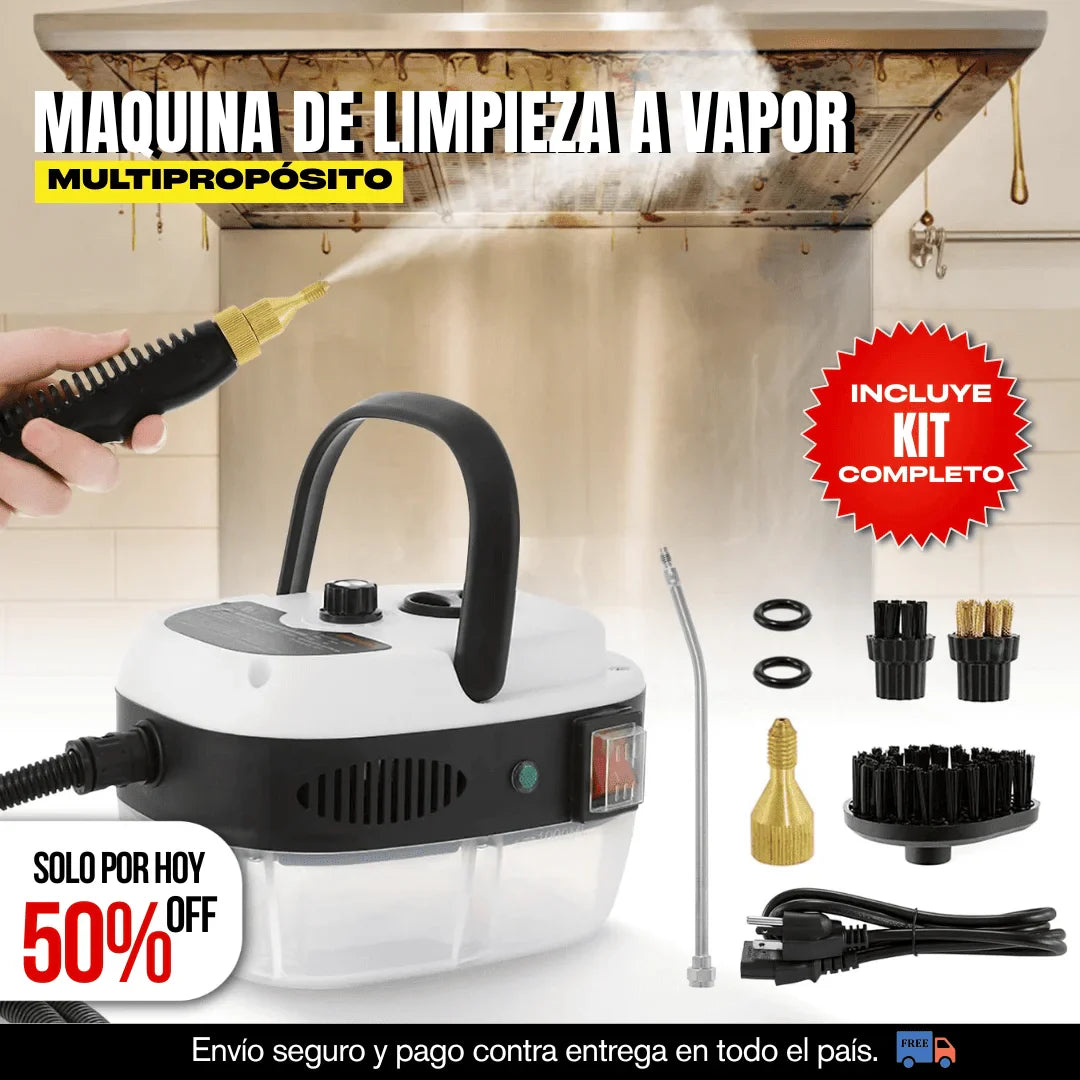 LIMPIADOR A VAPOR PORTÁTIL MULTIFUNCIONAL 1000W