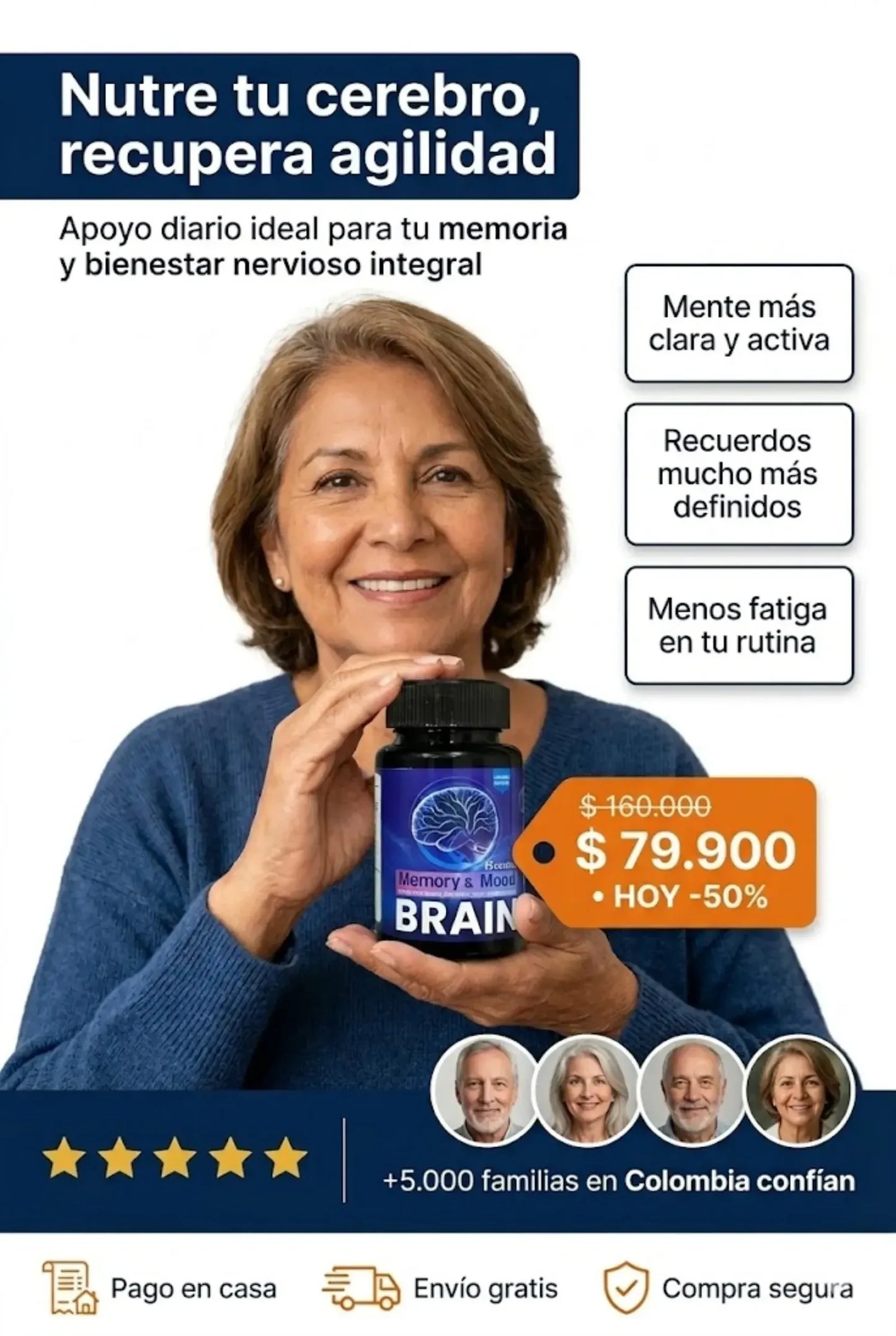 Memory & Mood BRAIN, Adiós al Hormigueo, recupera la agudeza en tu Mente.