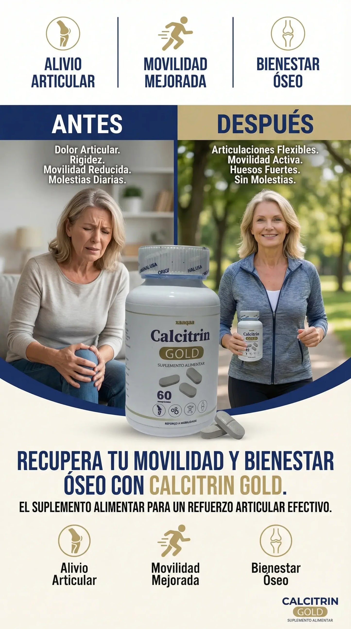 CALCITRIN GOLD IMPORTADO✔ ADIÓS AL DOLOR ARTICULAR