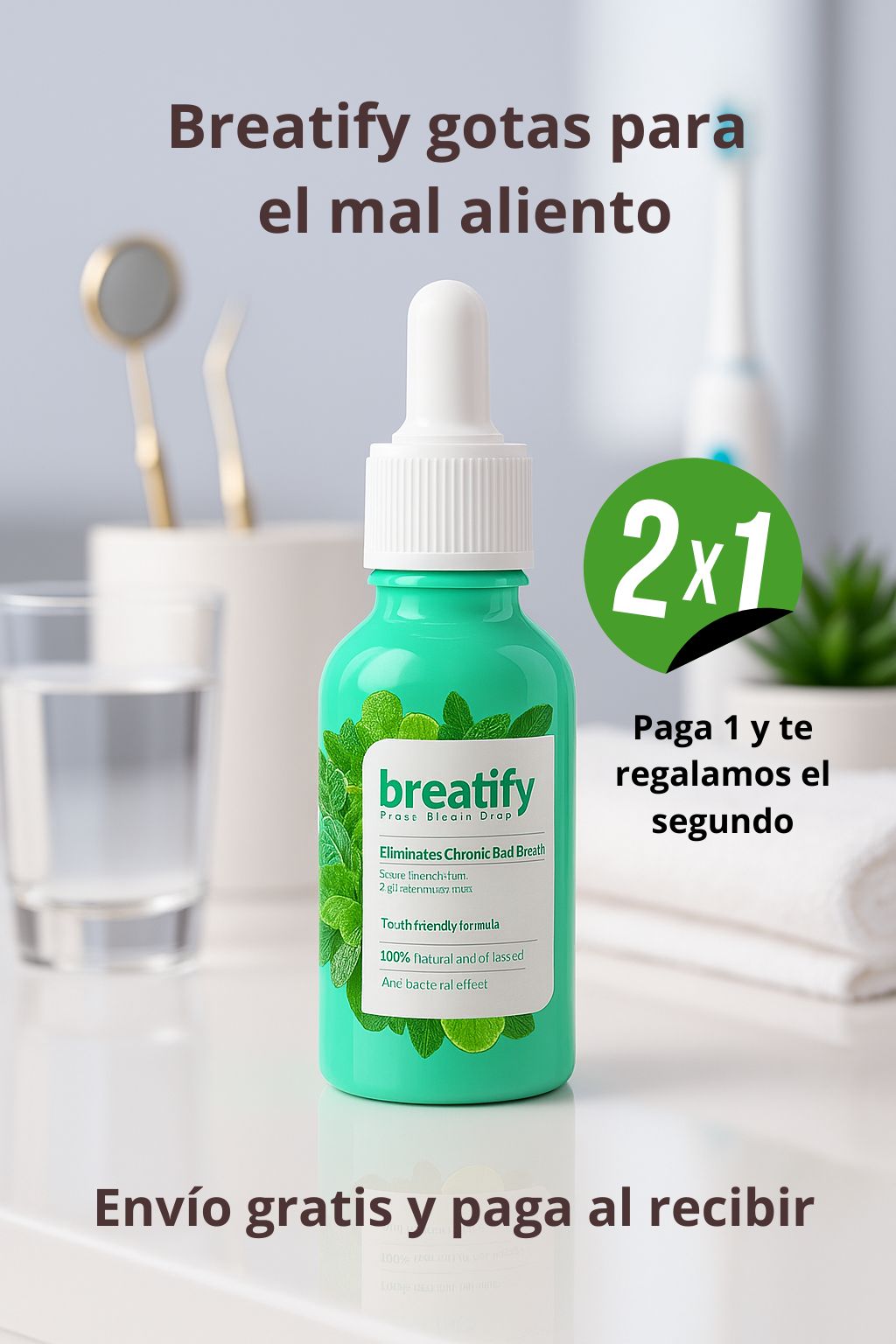 Gotas Breatify, solución para el mal aliento, oferta 2x1