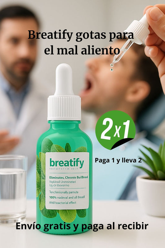 Gotas Breatify, solución para el mal aliento, oferta 2x1