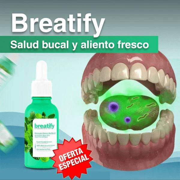 Gotas Breatify, solución para el mal aliento, oferta 2x1