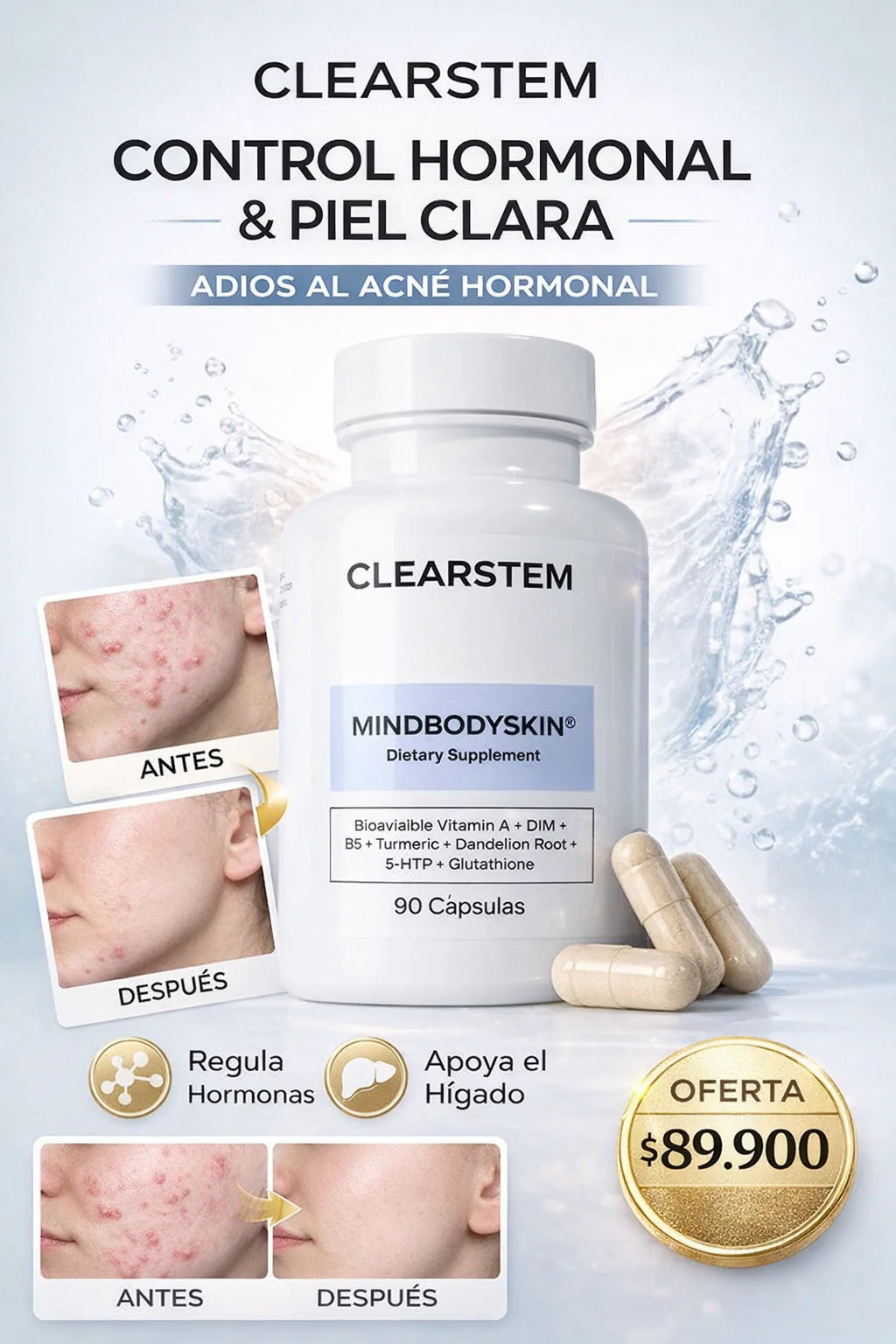 CLEARSTEM IMPORTADO✅ ATACA EL ACNÉ DESDE LA RAÍZ, NO SOLO EN LA SUPERFICIE