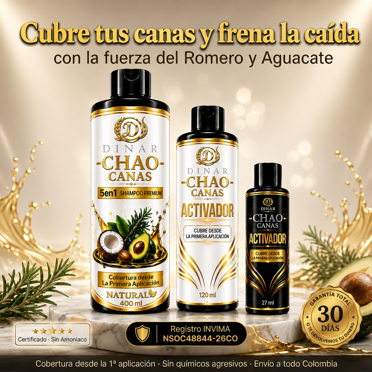 CHAO CANAS 5 EN 1, CON COCO Y AGUACATE, PAGA 1 Y LLEVA 3 PRODUCTOS; CHAMPÚ, TRATAMIENTO Y ACTIVADOR