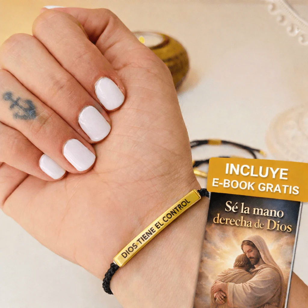 PULSERA "DIOS TIENE EL CONTROL"®️ + Gratis Ebook (Sé la mano derecha de Dios)