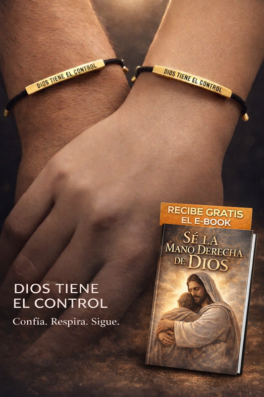 PULSERA "DIOS TIENE EL CONTROL"®️ + Gratis Ebook (Sé la mano derecha de Dios)