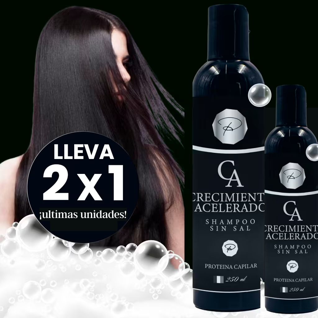 Shampoo crecimiento acelerado para el cabello PAGUE 1 LLEVE 2