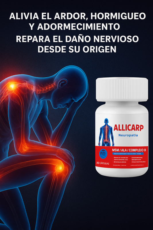 ALLICARP SUPLEMENTO PARA ARTICULACIONES FLEXIBLES Y ACTIVAS, IMPORTADO✅