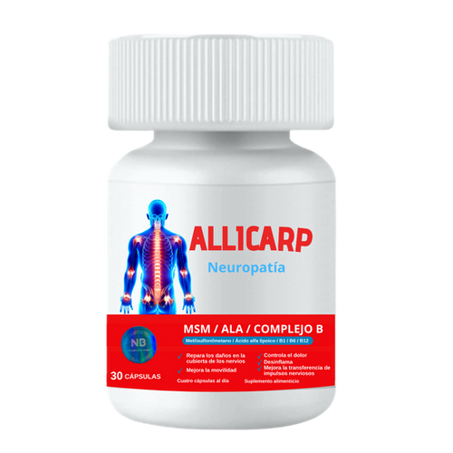 ALLICARP SUPLEMENTO PARA ARTICULACIONES FLEXIBLES Y ACTIVAS, IMPORTADO✅