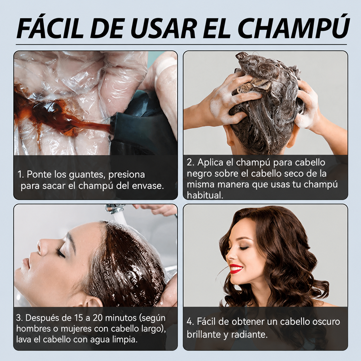 Sistema Avanzado de Cobertura de Canas en la primera aplicacion | Champú y Tratamiento