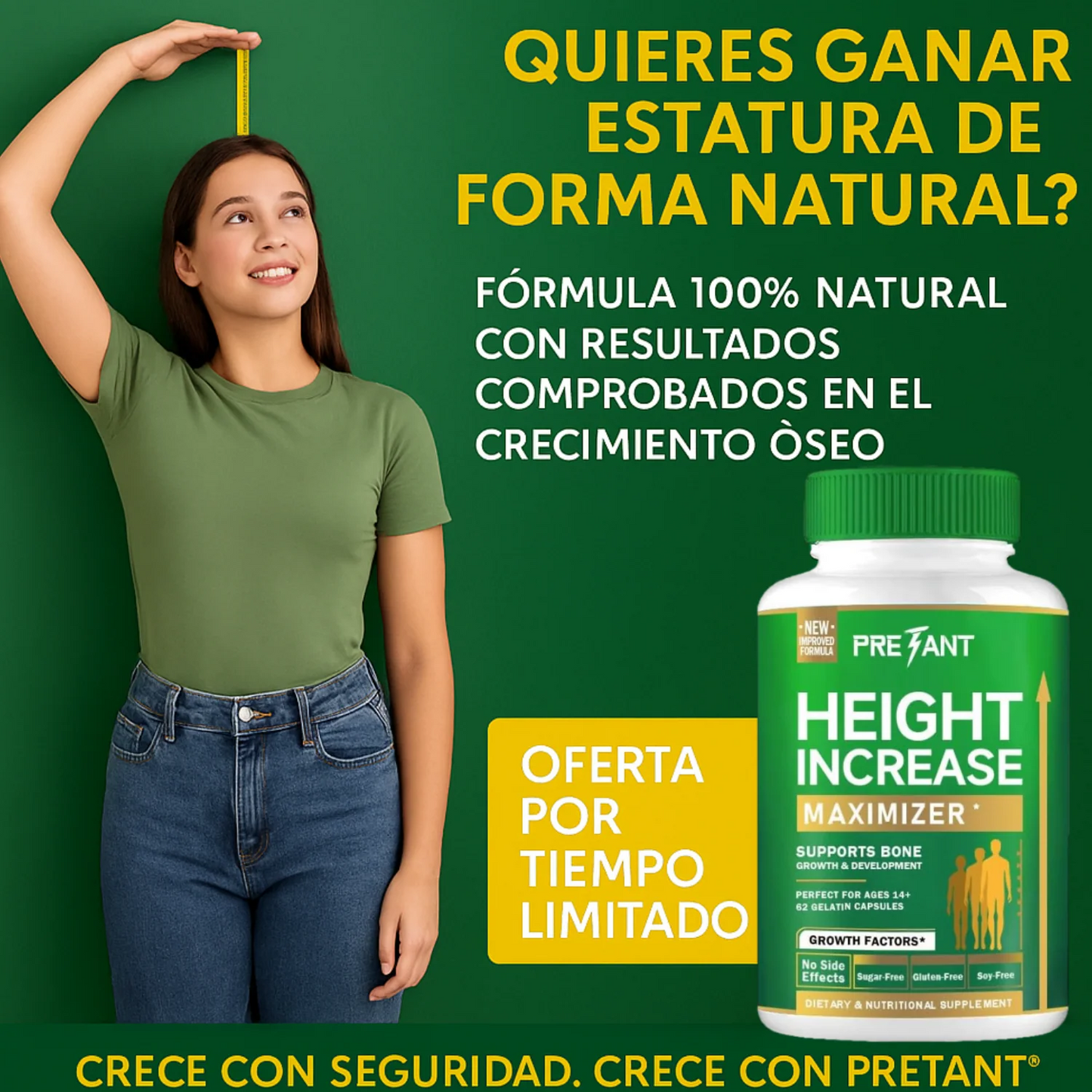 HEIGHT INCREASE, aumenta el tamaño de forma natural